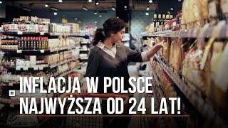 Inflacja w Polsce najwyższa od 24 lat