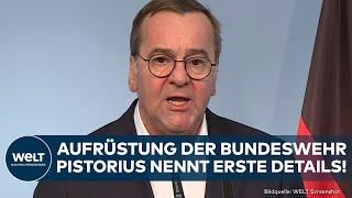 KRIEG IN UKRAINE: Aufrüstung der Bundeswehr! Pistorius nennt Details zu Sondierung von Union und SPD