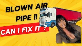 BLOWN AIR LINE?! DAY OUT IN THE TRUCK | #TRUCKERGIRL850