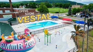 This 3.7 Million Dollar Pool Opens Soon in Vestal…Lets Check it out!