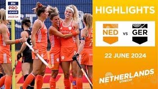 FIH Hockey Pro League 2023/24 Highlights - Netherlands vs Germany (W) | Match 1