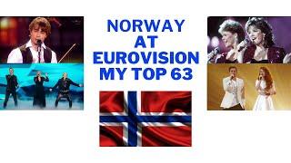 Norway At Eurovision - My Top 63