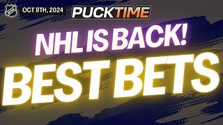 NHL Picks, Predictions and Props Today | Rangers vs Penguins | Jets vs Oilers | PuckTime Oct 9