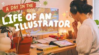 a day of the life of a digital artist  7am to 11pm // peaceful art vlog