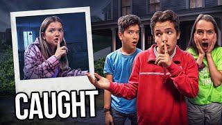 KIDS SNEAK OUT!! *CAUGHT on Hidden Cameras!*