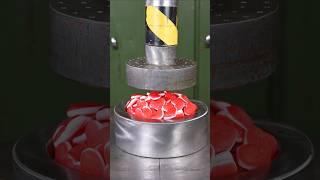 Crushing Heart-Shaped Candies! ️ The Most Satisfying Smash  #hydraulicpress #satisfying #asmr