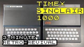 Timex Sinclair 1000 - 3 minute retro-revival