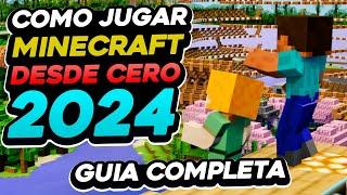 COMO JUGAR A MINECRAFT DESDE CERO 2024 (Desde como craftear a derrotar al dragón con END GAME)