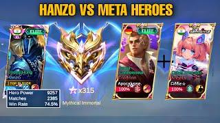 HANZO VS META HEROES | Is Hanzo Still Good In This Current Meta?? - MLBB