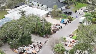 Bayshore Boulevard & Shore Drive in Dunedin 10/5/24 aftermath of hurricane Helene