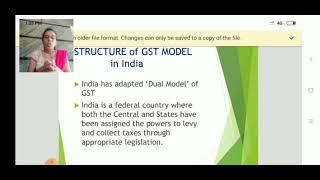 Structure of GST in India