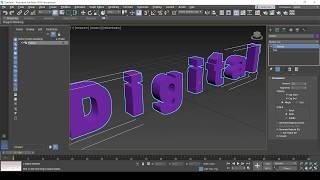 How to create a 3D Text object using 3D Studio Max