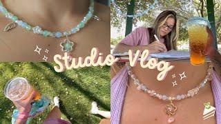 Studio Vlog   Jewelry Making, Cafes + Nature, Self Care