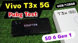 Vivo T3x 5G Pubg Test || Vivo T3x 5G Gaming Test 