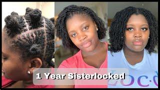 SISTERLOCKS - 1 YEAR SISTERLOCK JOURNEY | WITH PICTURES | 4C LOOSE NATURAL TO SISTERLOCKS