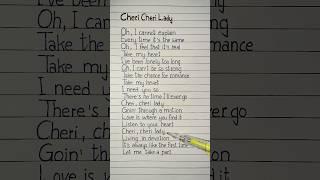 modern talking cheri cheri lady lyrics