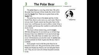 Facts and Figures - Unit 1: Animals - Lesson 3: The Polar Bear