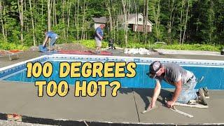 Was It Too Hot? How To Pour And Stamp Concrete In Hot Temperatures (Part 2)
