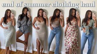 END OF SUMMER CLOTHING HAUL; dresses, loungewear, basics, idk its 2020