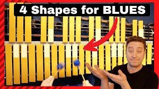 Sound GREAT on a blues using only these 4 shapes!