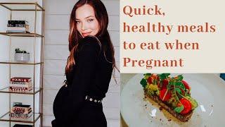 DITL What I Eat During Pregnancy | Breakfast & Lunch | 3rd Trimester | QUICK & EASY