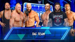 Brock Lesnar Big Show & Braun Strowman vs. Roman Reigns Batista & Triple H | Tag Team Match