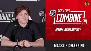 Macklin Celebrini NHL Combine Interview | Chicago Blackhawks