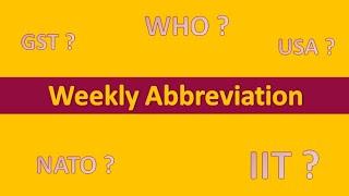 Top 20 Weekly Abbreviation | Trio's Target