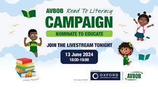 LIVESTREAM: 2024 AVBOB Road To Literacy Beneficiary Announcement
