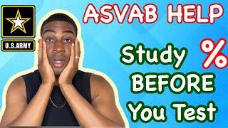 2025 How to Pass ASVAB in ONE week / Studying for the ASVAB (PERCENTAGES) //  HOW TO STUDY FOR ASVAB
