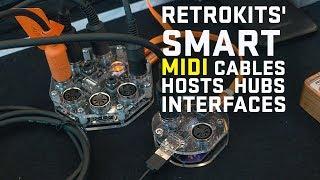 Retrokits Smart MIDI Cables, Hosts and Hubs - Superbooth 2018