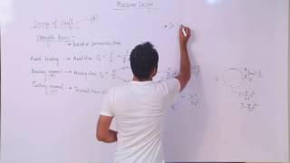 Design of Shafts | Twisting & Bending Moment | Shear Stress  in Torsion | The PhD Tutor