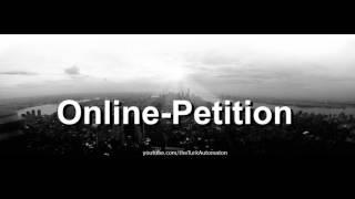 How to pronounce Online-Petition in German