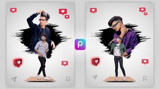 New Trending DuaL instagram Photo Editing || Picsart Photo Editing - Fed Editz