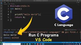 How to Run C Program in Visual Studio Code | Install VS Code on Windows 10