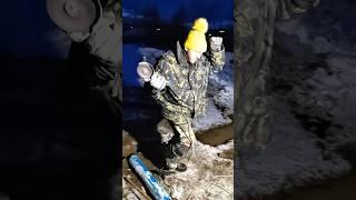 бурение скважины зимой ч15