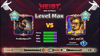 8 ball pool - Heist Win Streak  Cue Level Max From 38 Ring