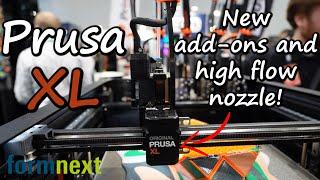 New add-ons, high flow nozzle for the Prusa XL and natural color pigment at Formnext!