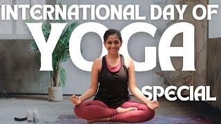 Gentle Restorative Yoga Practice | International Yoga Day Special | Yogalates with Rashmi