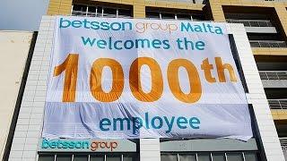 Betsson Group 1000th Employee in Malta