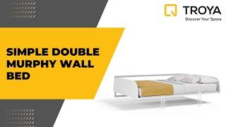 Troya - Simple Double Murphy Wall Bed - Multimo