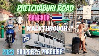 [ 4K] Bangkok Walkthrough - From Phetchaburi Road to Pratu Nam Market (Thailand 2023)