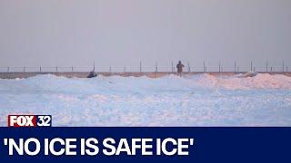 Lake Michigan ice shelf forms but experts warn: 'No ice is safe ice'