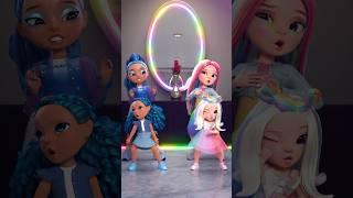 Amaya and Skyler Dance with the Littles! 🩵 | Rainbow High #Shorts