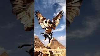 Mythical Creature #sphinx #ai #aigenerated #pyramid #ancient #mythicalcreatures  #angel #giant#egypt