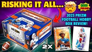 *WE PULLED A MONSTER! 2023 PRIZM FOOTBALL HOBBY BOX REVIEW!