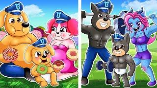 Fat Family & Six-Pack Family - Which Family is Best? - Sheriff Labrador Animation