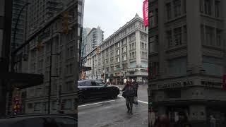 Walking tour in downtown Vancouver, Canada