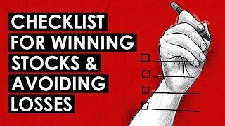 How to Create an Investment Checklist: Avoid Losing Stocks & Make Smart Decisions (TIP656)