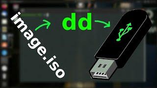 Запись iso образа на USB носитель в Linux, программа dd